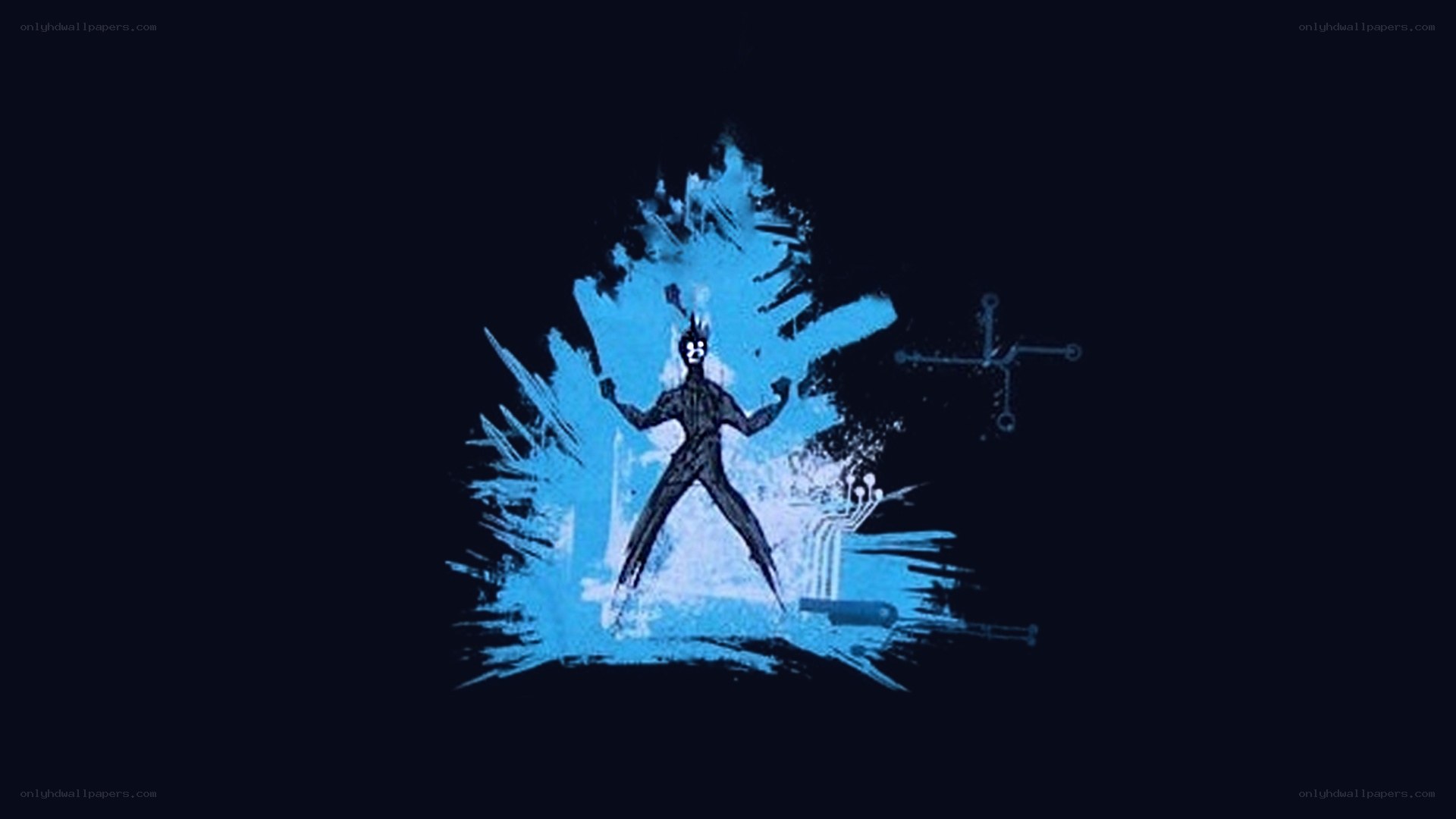 blue energy burst character