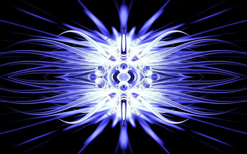 blue energy burst pattern