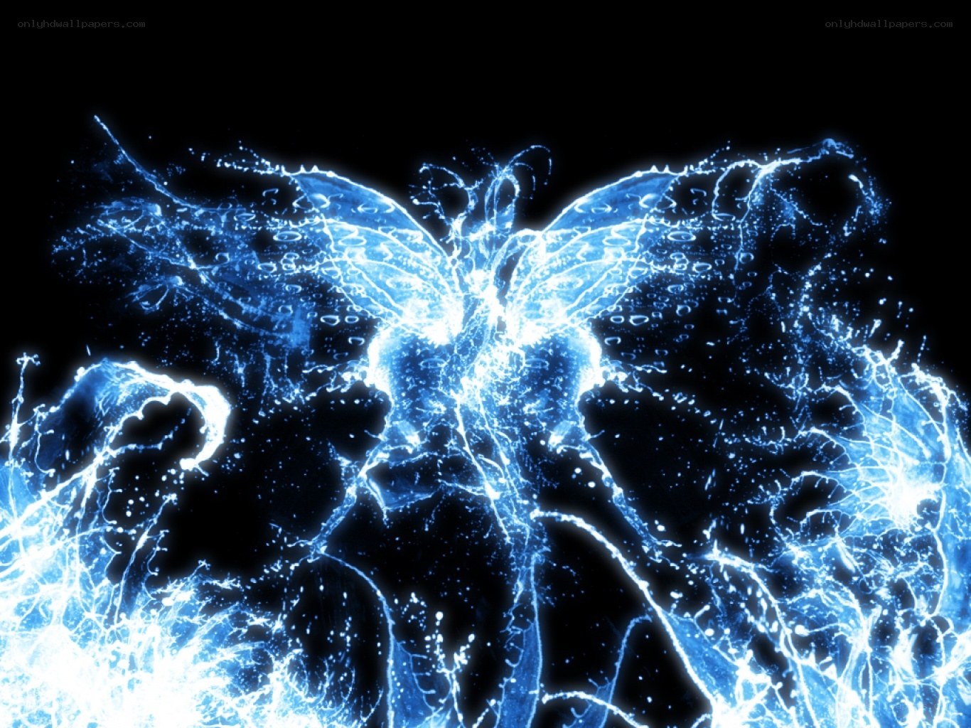 blue energy butterfly