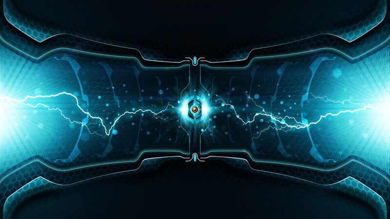 Blue Energy Core — Dramatic
