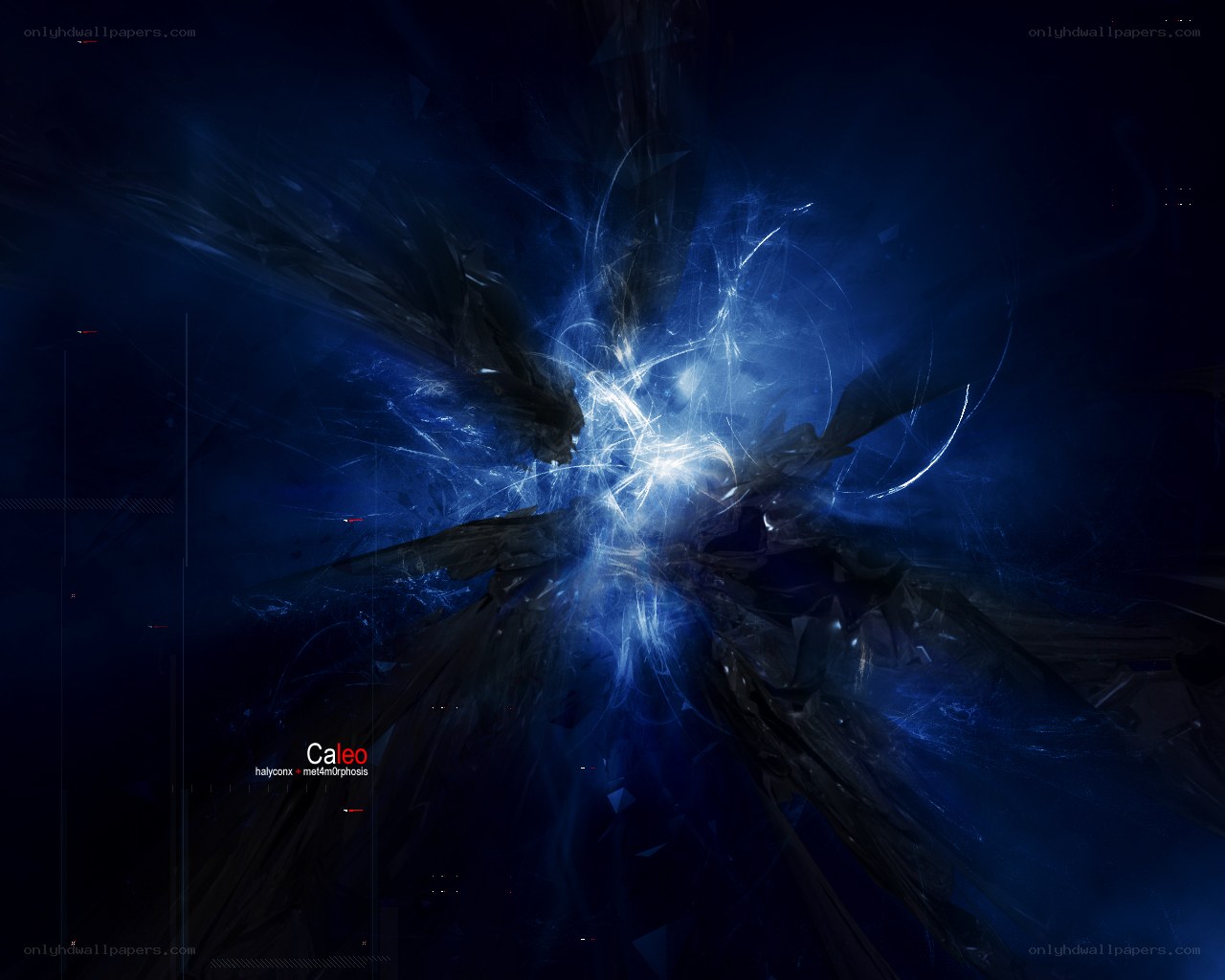 blue energy explosion