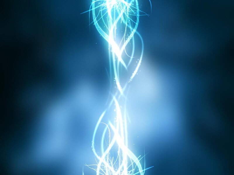 blue energy light beam