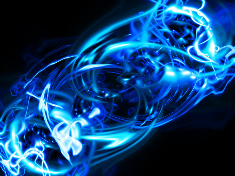 Blue energy light swirl