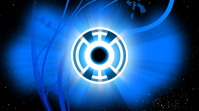 Blue energy ring symbol