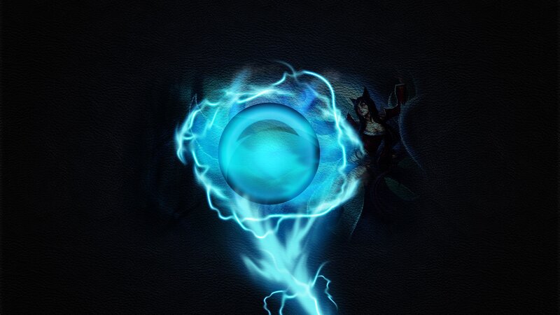 Blue Energy Sphere — Dramatic, Night