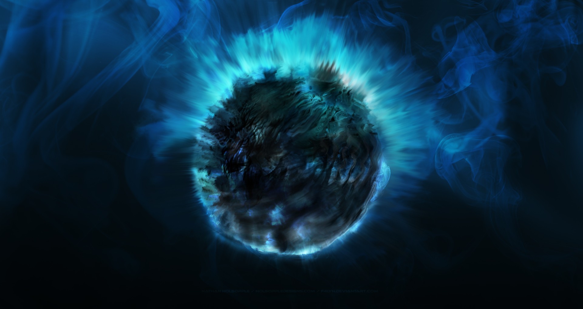 blue energy sphere