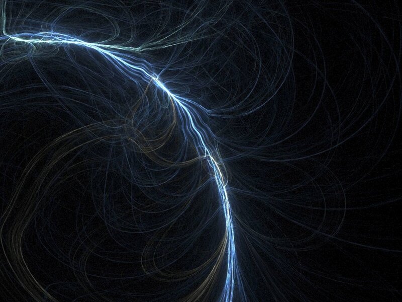 Blue Energy Stream — Black