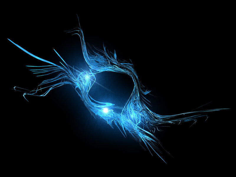 Blue energy swirl