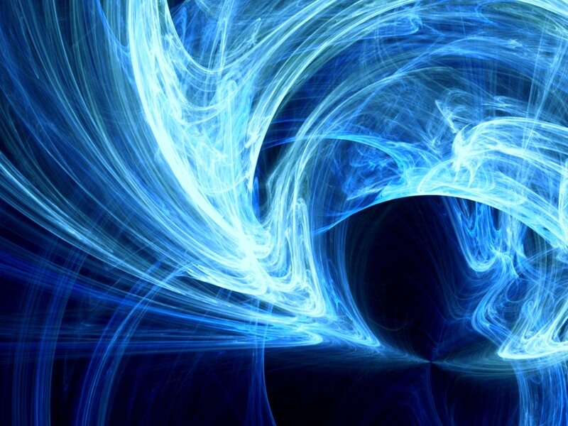Blue energy swirl