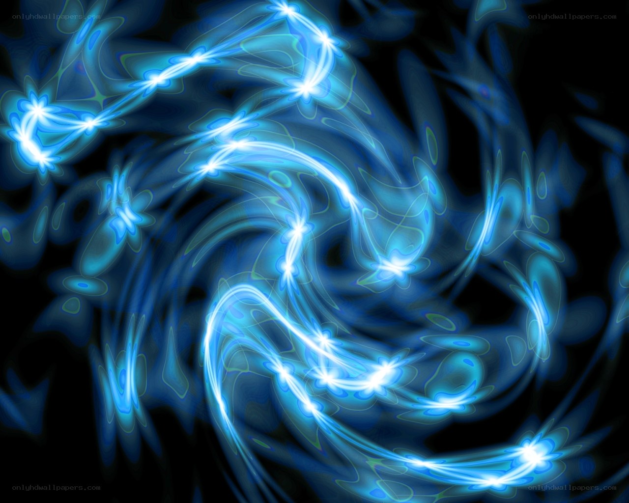blue energy swirl abstract