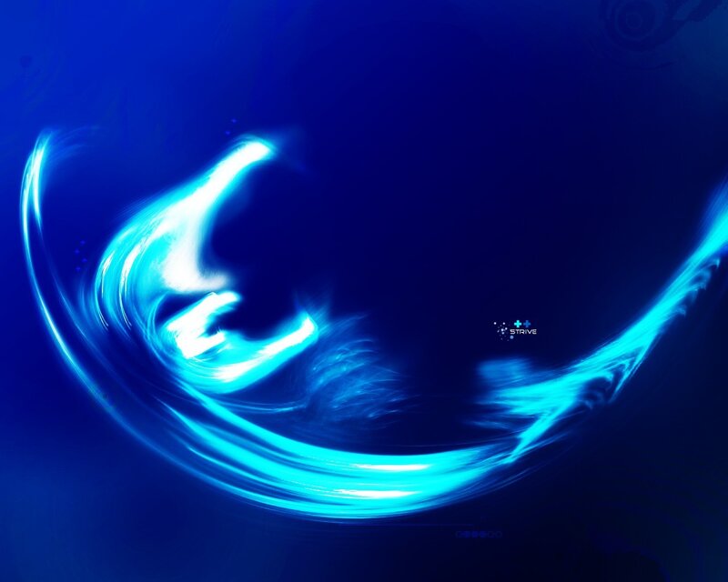 Blue energy swirl abstract