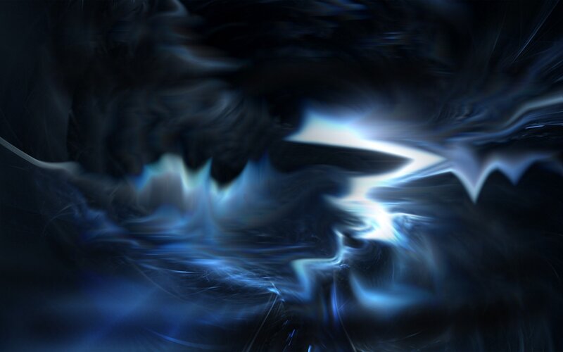 Blue Energy Swirl — Dramatic