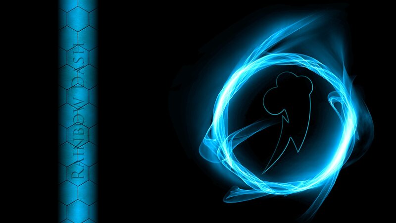 Blue Energy Swirl — Energetic, Digital Art, Hexagon Pattern