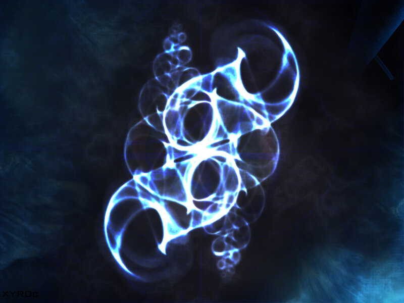 blue energy swirl pattern