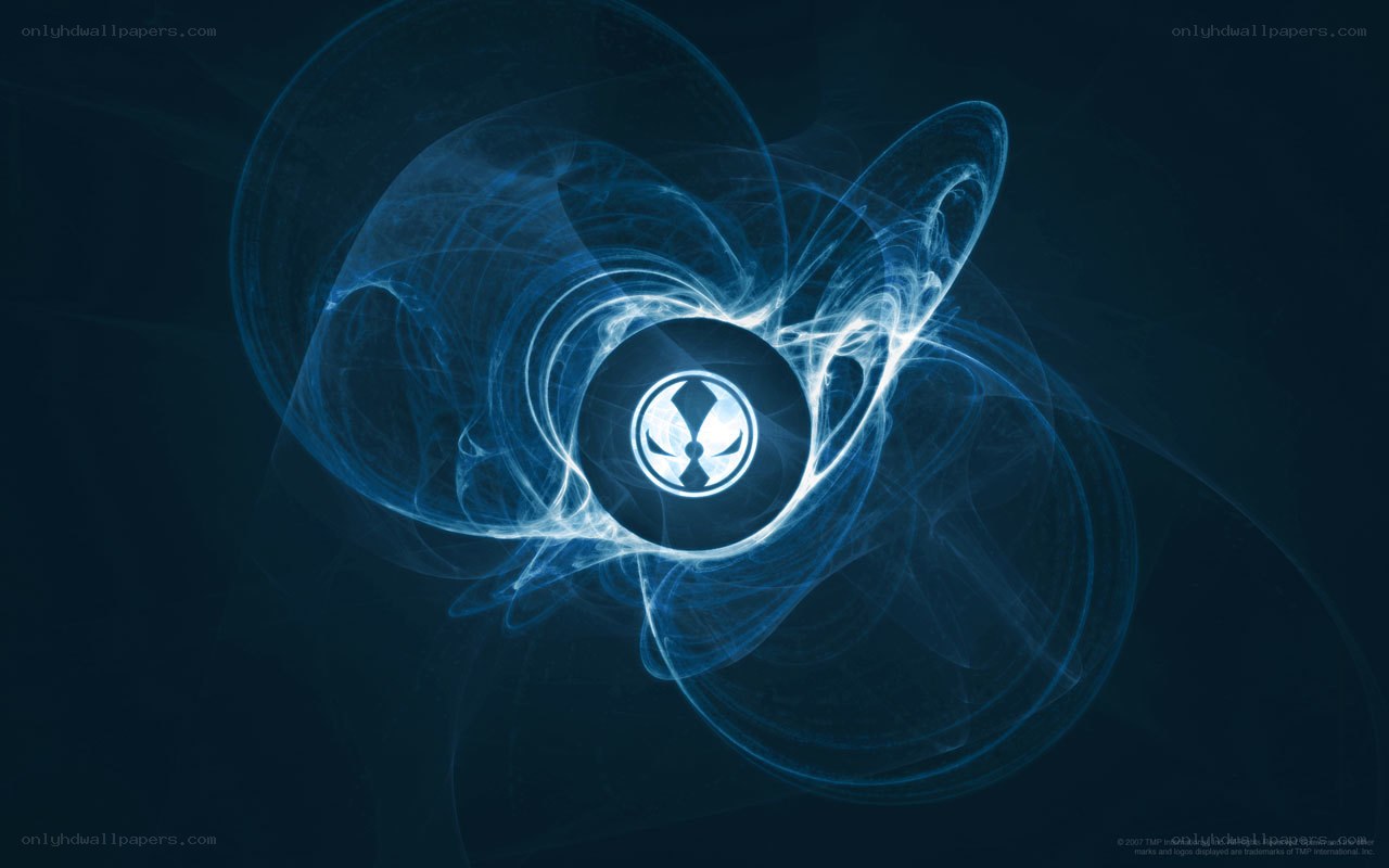blue energy swirl with logo