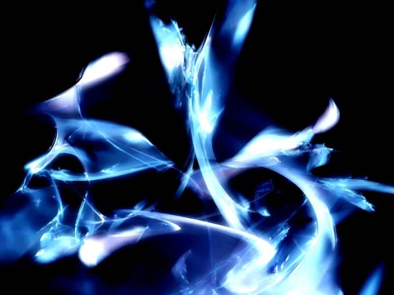 Blue Energy Swirls — Dramatic