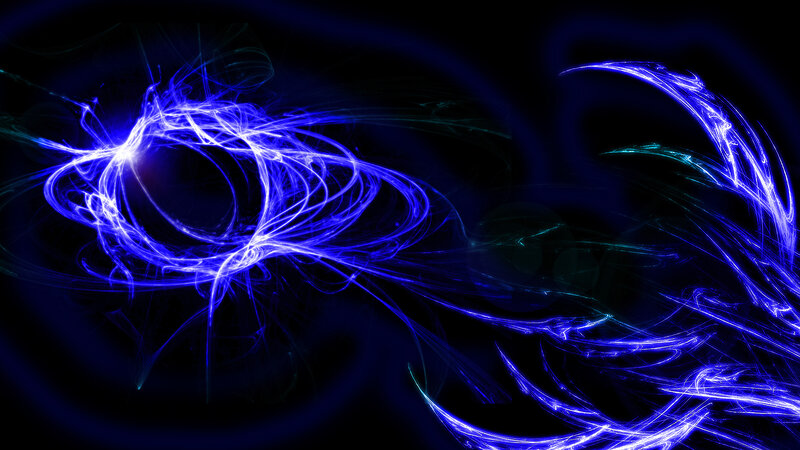 Blue energy swirls