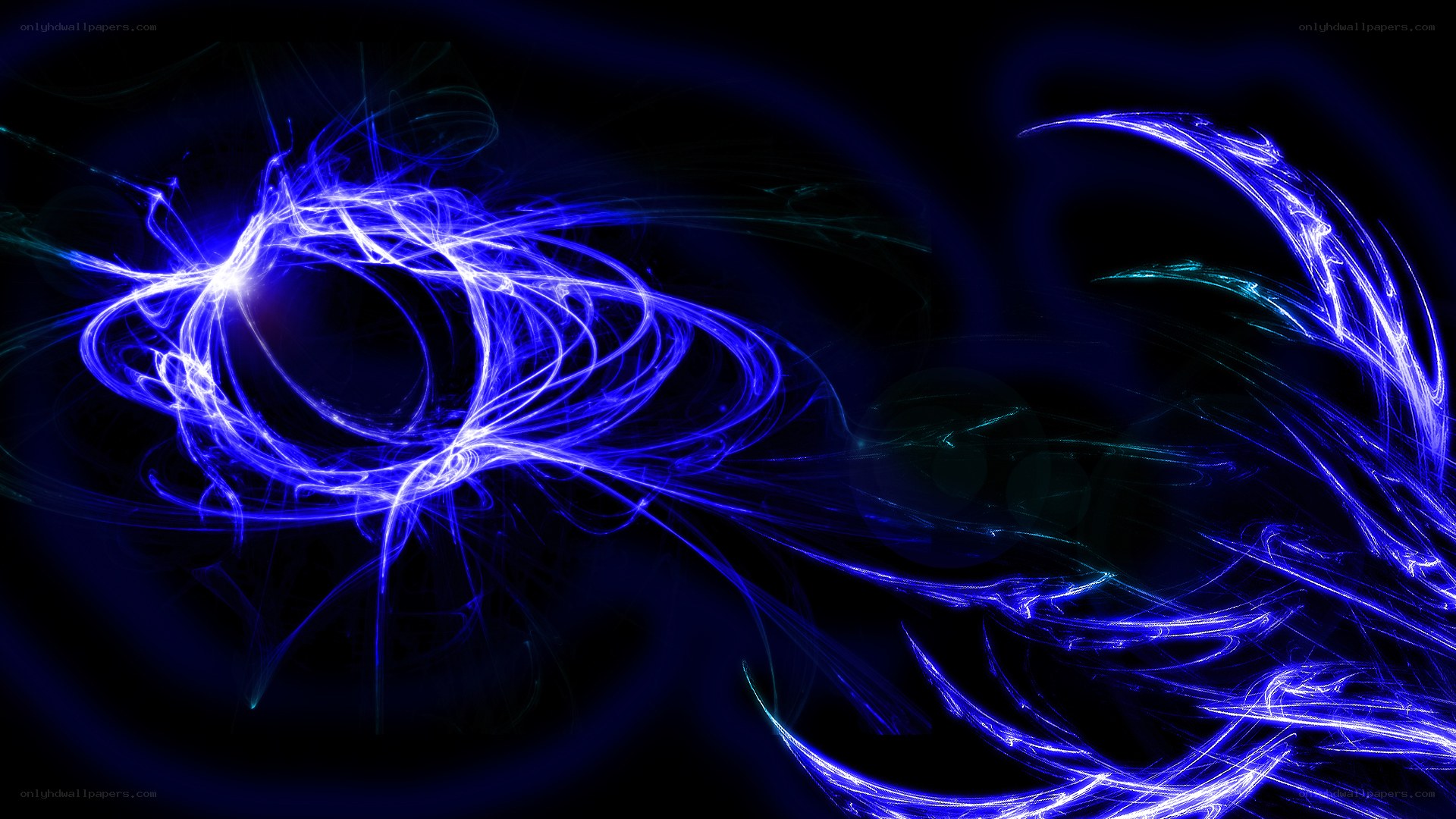Blue energy swirls