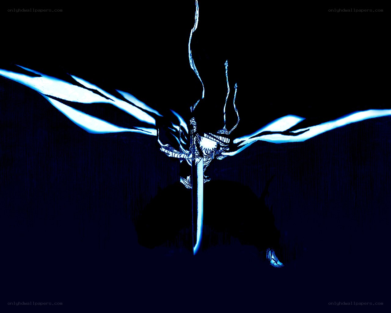 blue energy sword figure