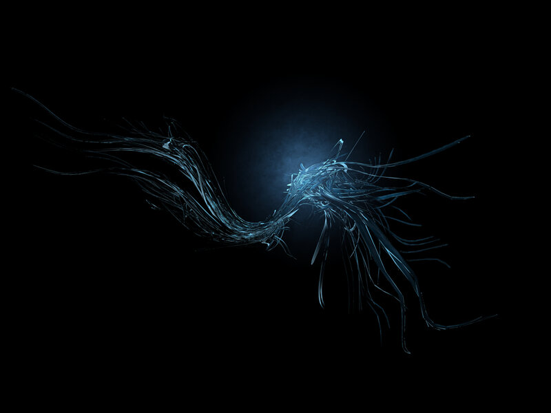 blue energy tendrils