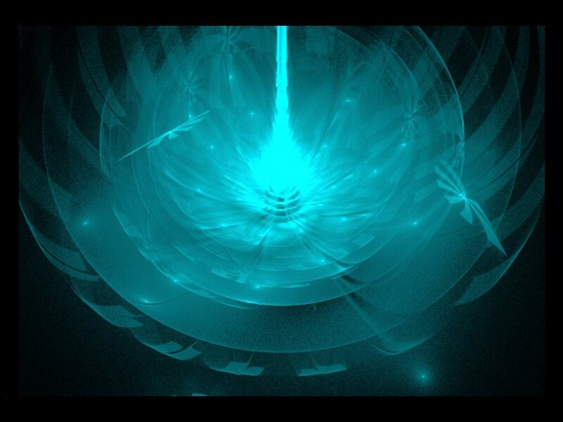 Blue Energy Vortex — Cyan