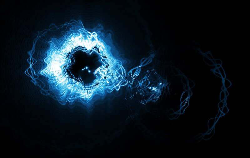 Blue Energy Vortex — Dramatic