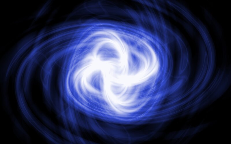 Blue Energy Vortex — Dynamic, Abstract