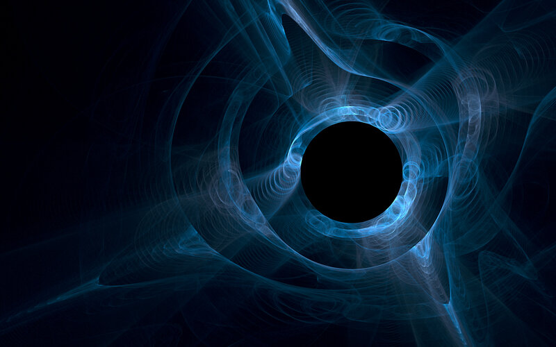 Blue Energy Vortex — Mysterious, Abstract