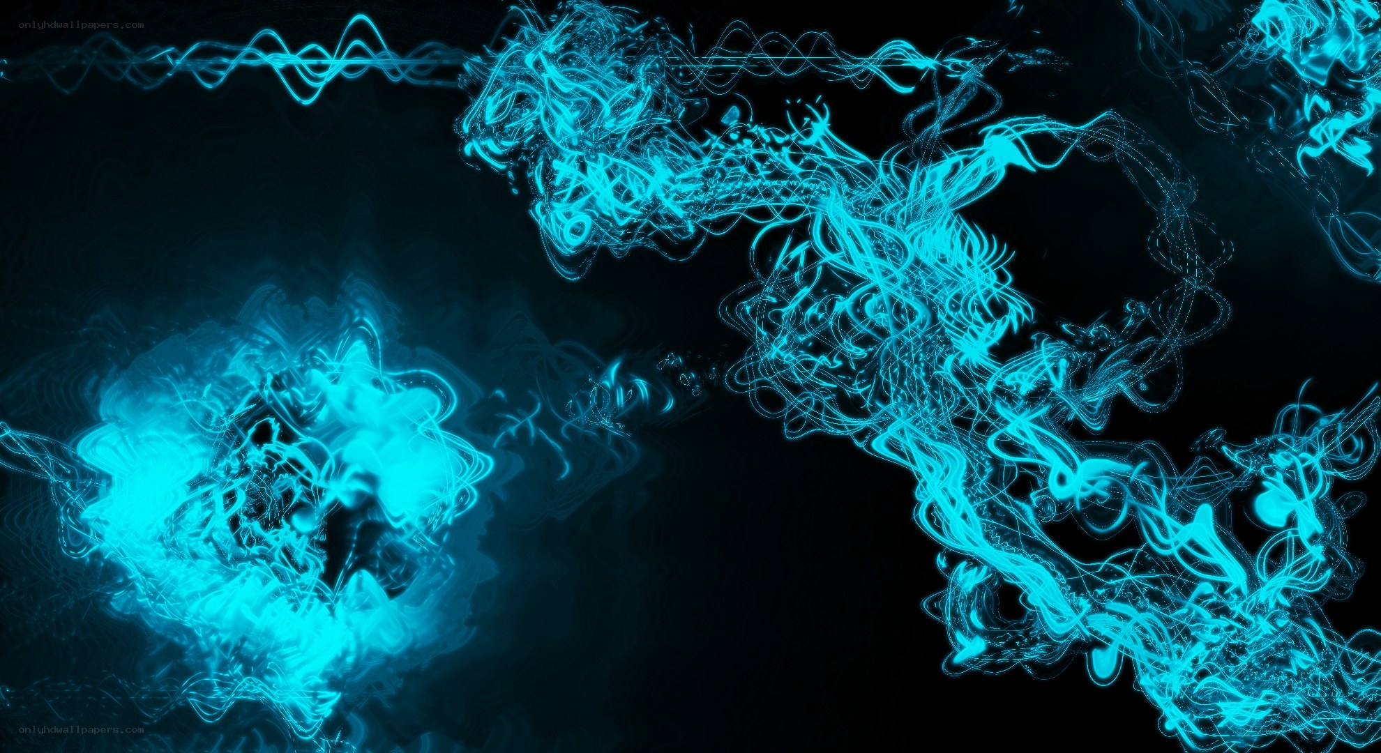 blue energy wave animation
