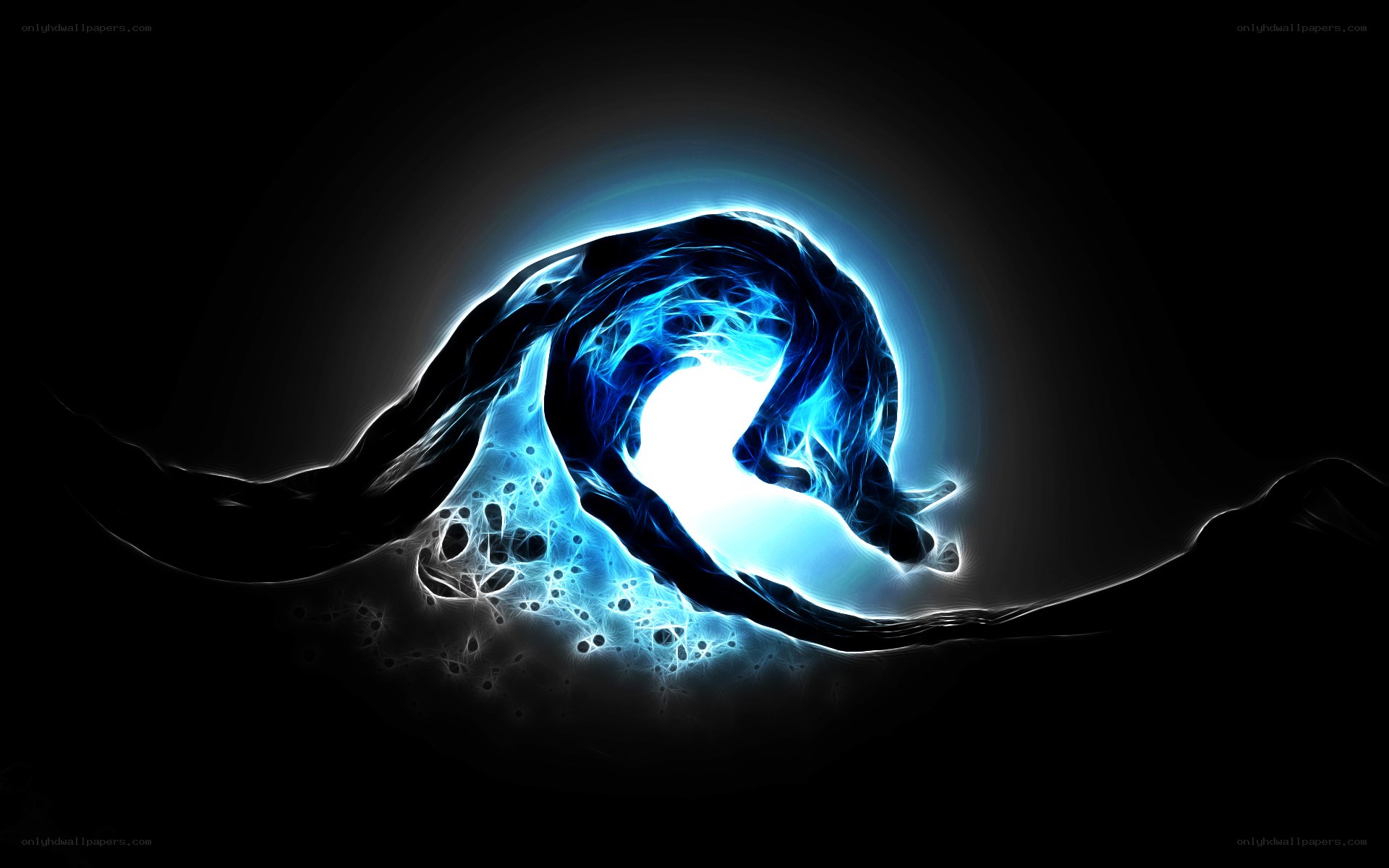 blue energy wave