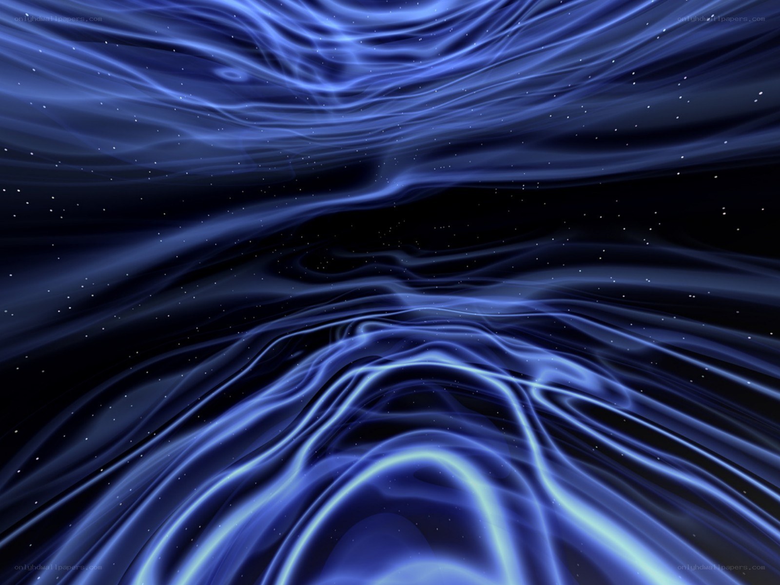Blue energy waves in space