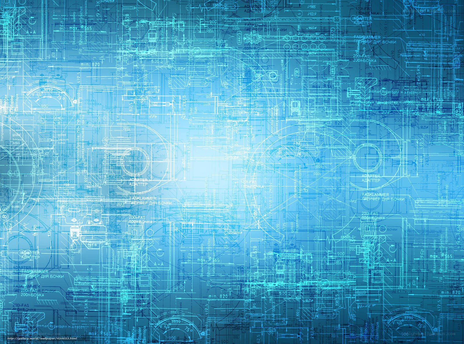 blue engineering blueprint