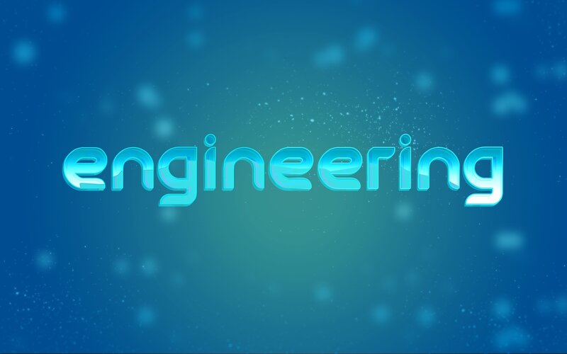 blue engineering text