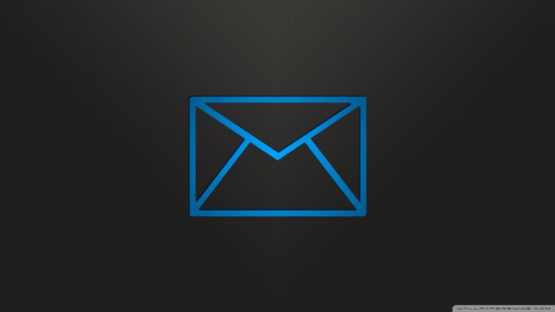 Blue Envelope Icon — Minimalist, Vector Art