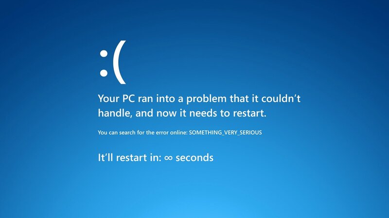 Blue Error Screen — Neutral