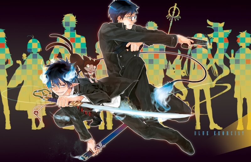 Blue Exorcist action scene
