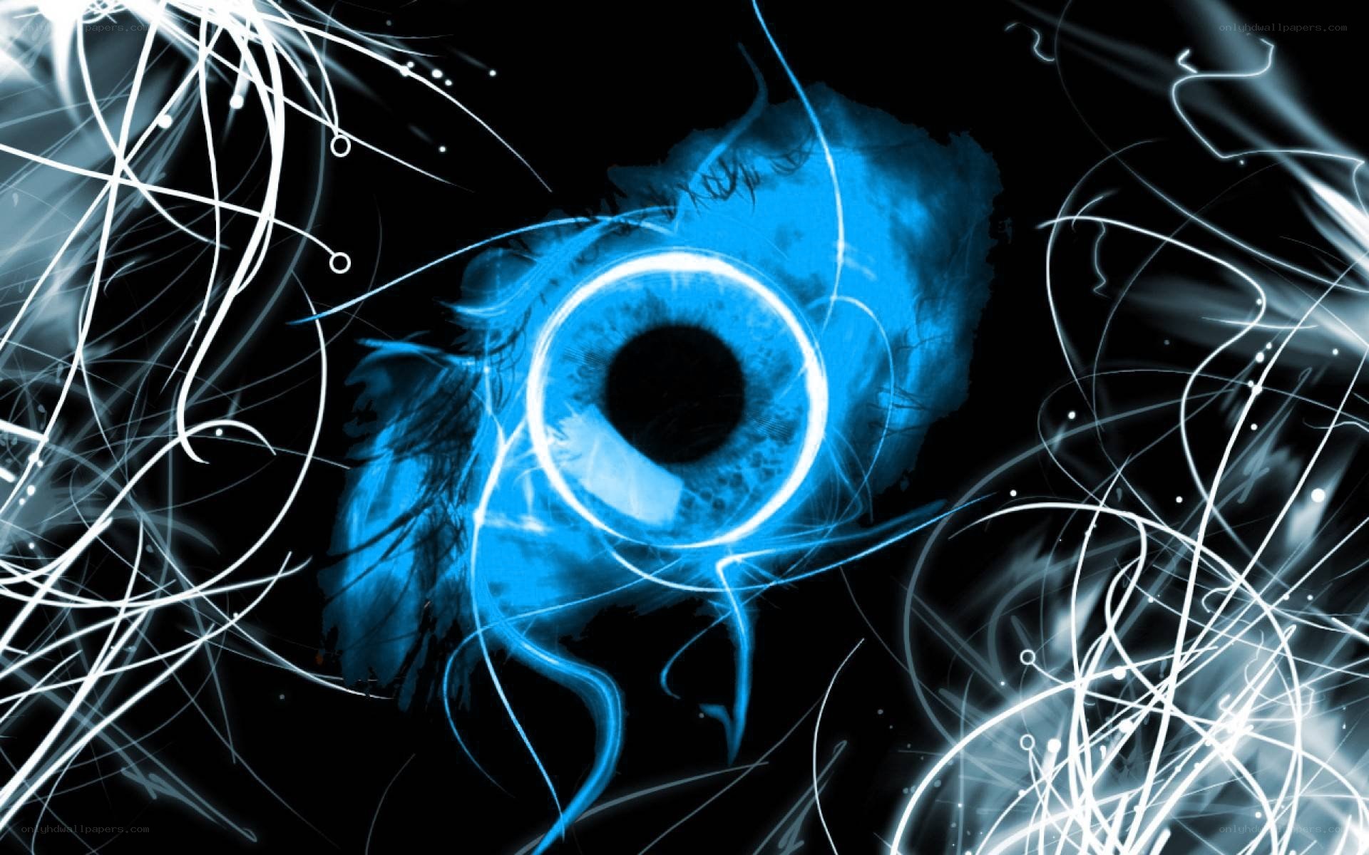blue eye abstract art