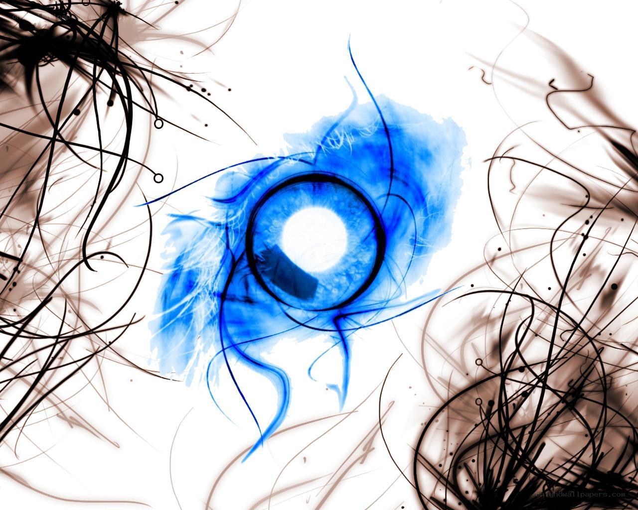 blue eye abstract art