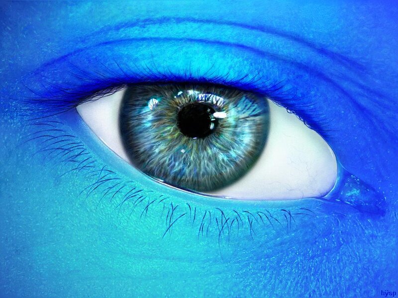 blue eye close-up