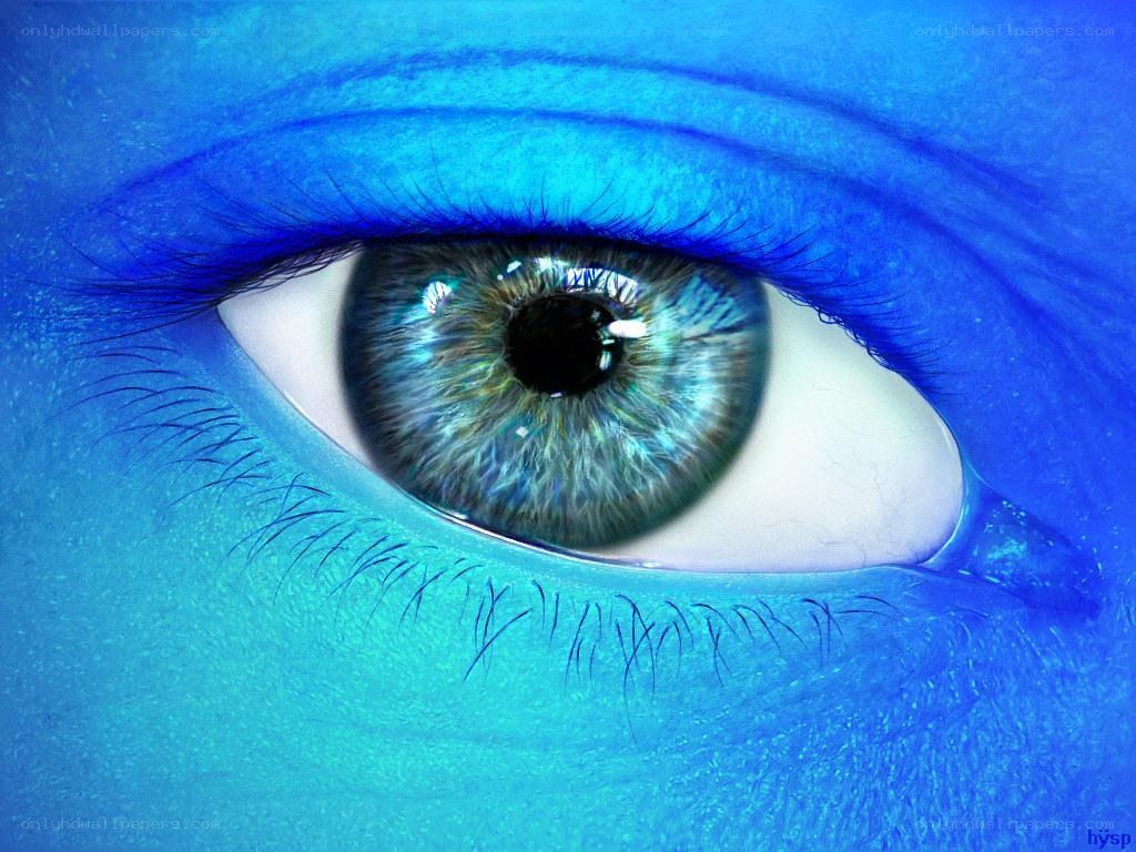 blue eye close-up