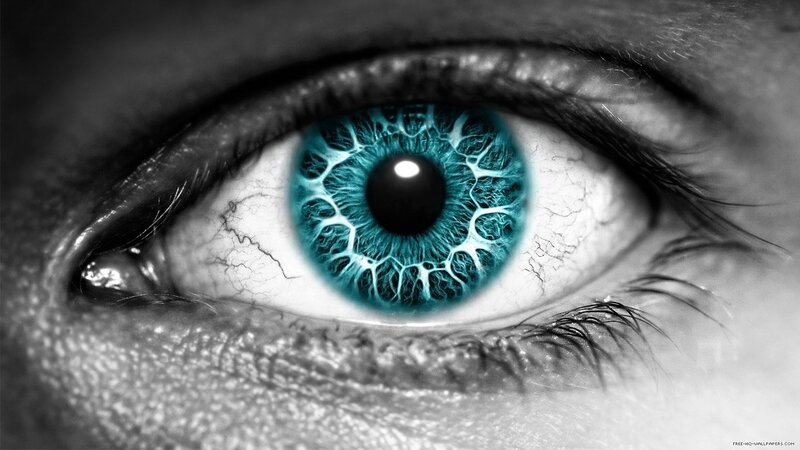 blue eye close-up