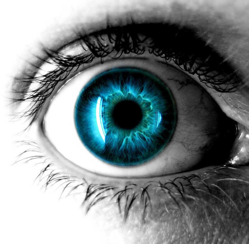 blue eye close-up