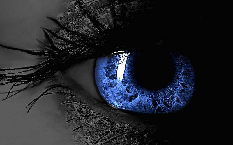 blue eye close-up