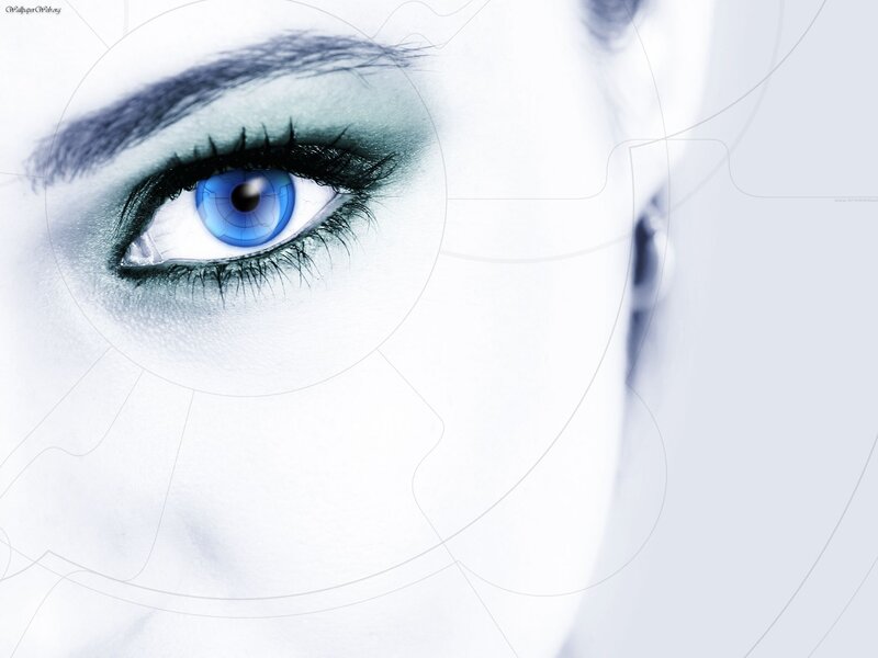 blue eye close-up art