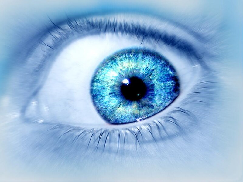Blue Eye Close-up — Calm