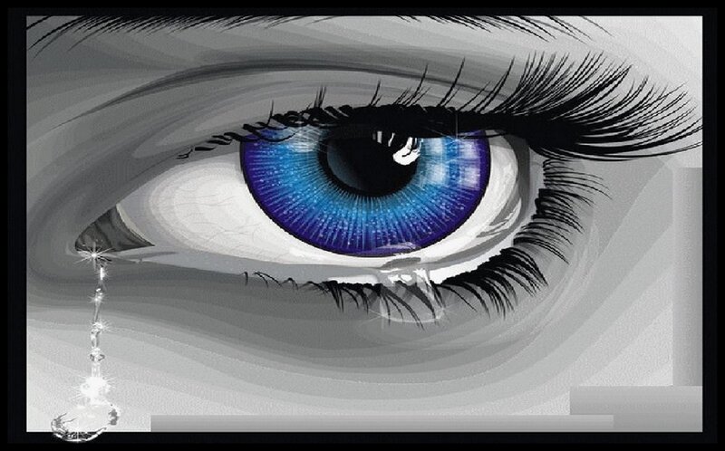 Blue Eye Crying