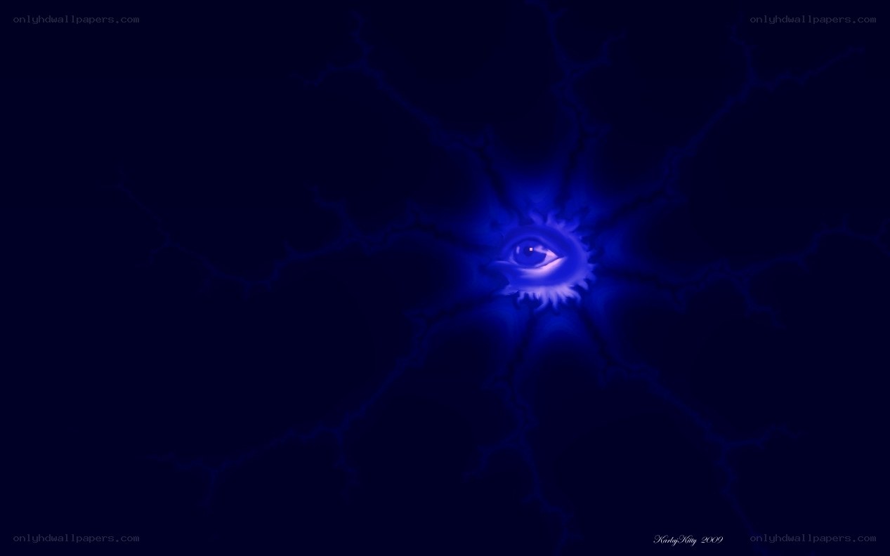 blue eye fractal artwork