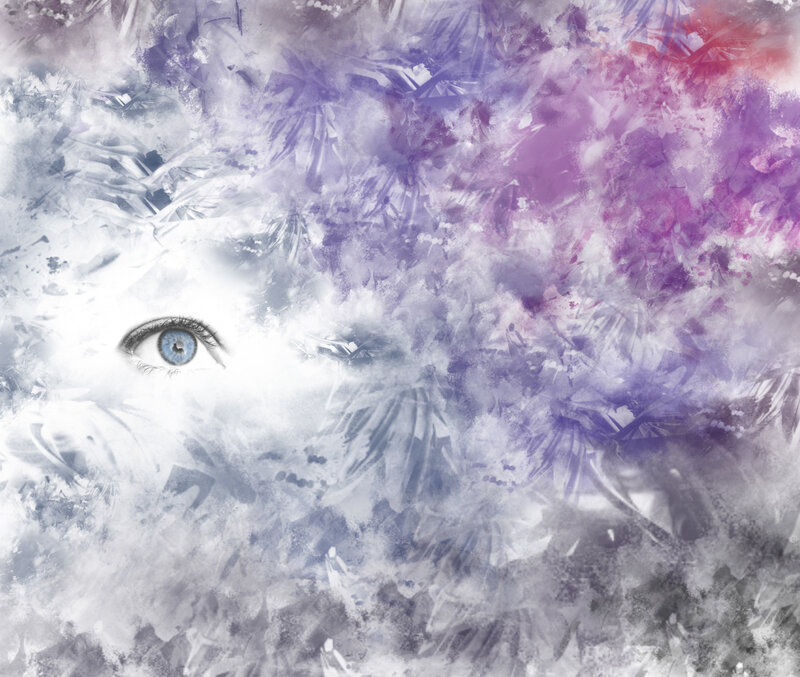 Blue Eye in Frost