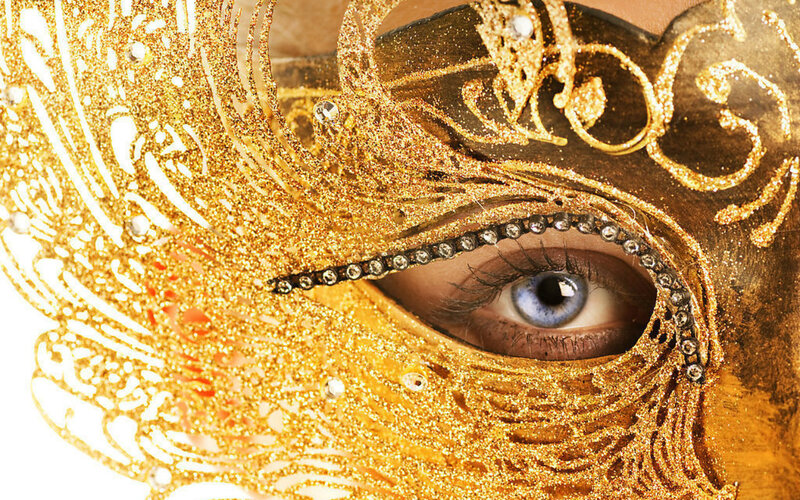 Blue Eye in Gold Mask