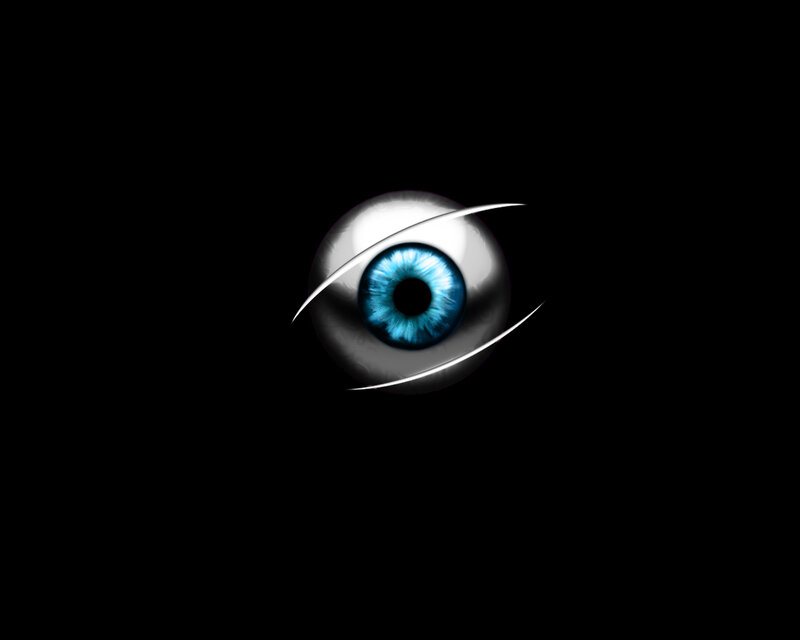 blue eye logo design